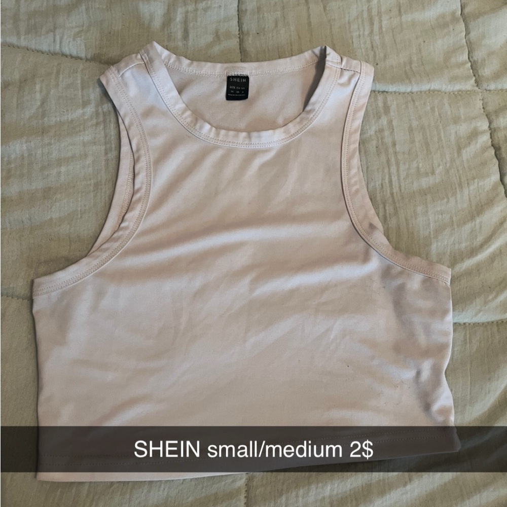 SHEIN Women's Light Pink Tank Top
